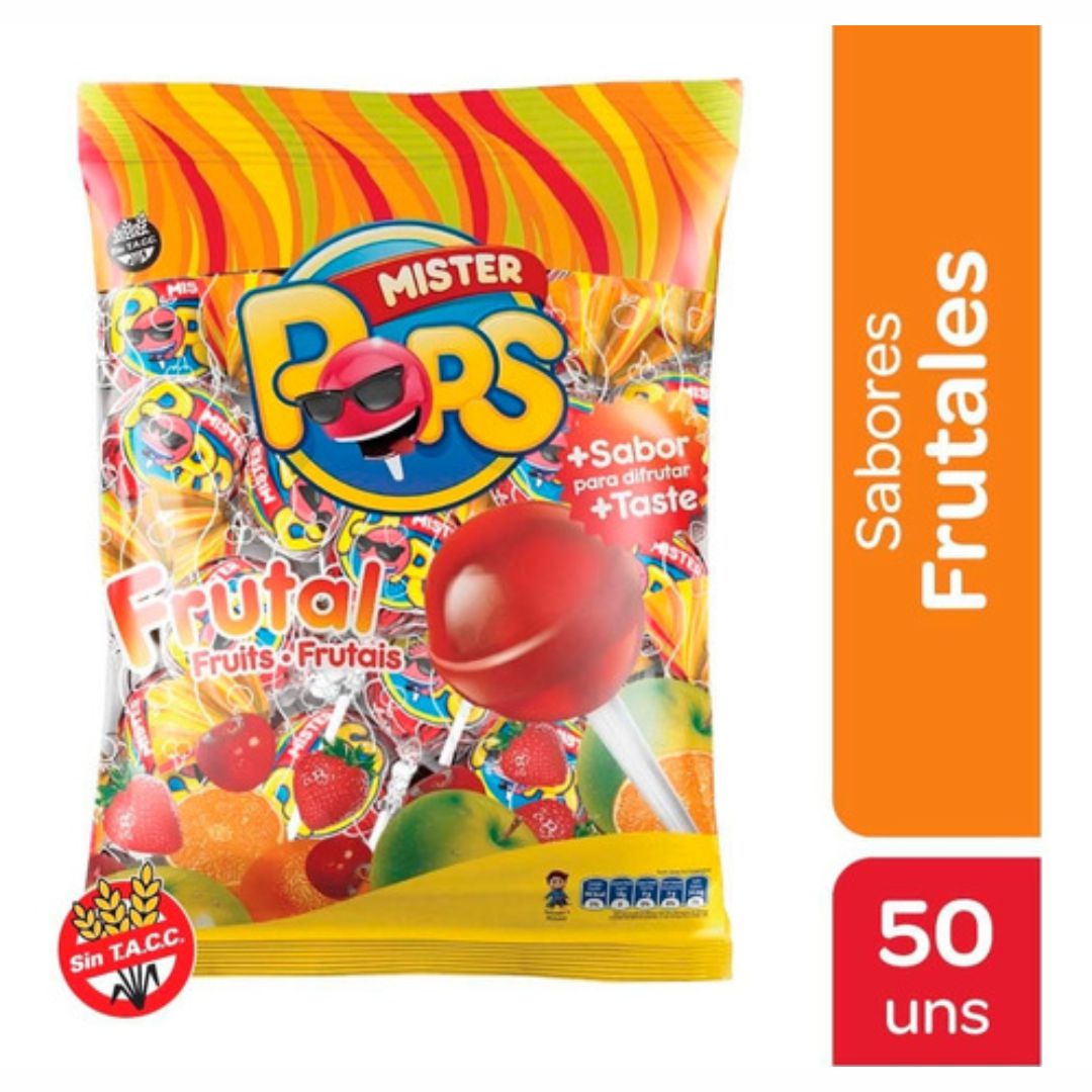 Arcor chupetin Mr Pops bolsa x 50u