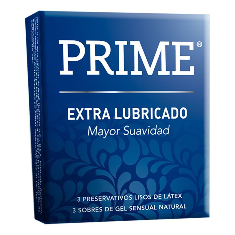 Prime azul Lubricado x 3u