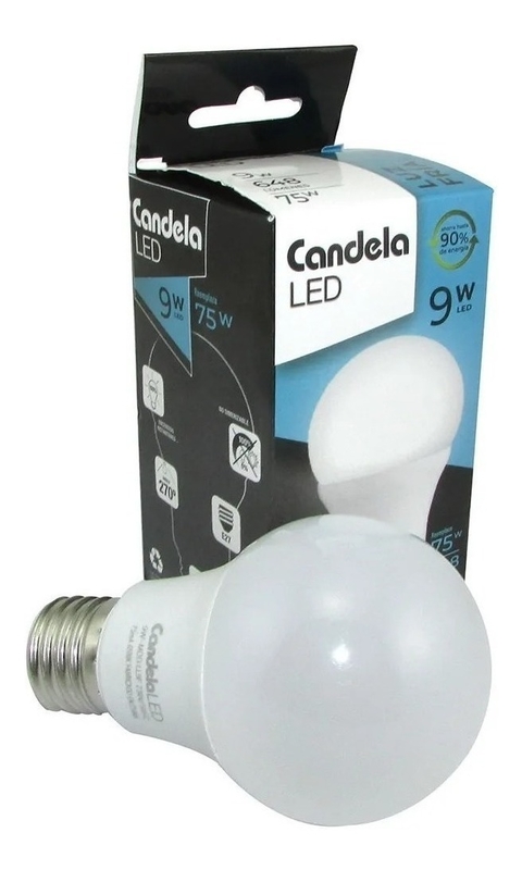Lampara Led CANDELA 10 w fria X CAJA 50 U