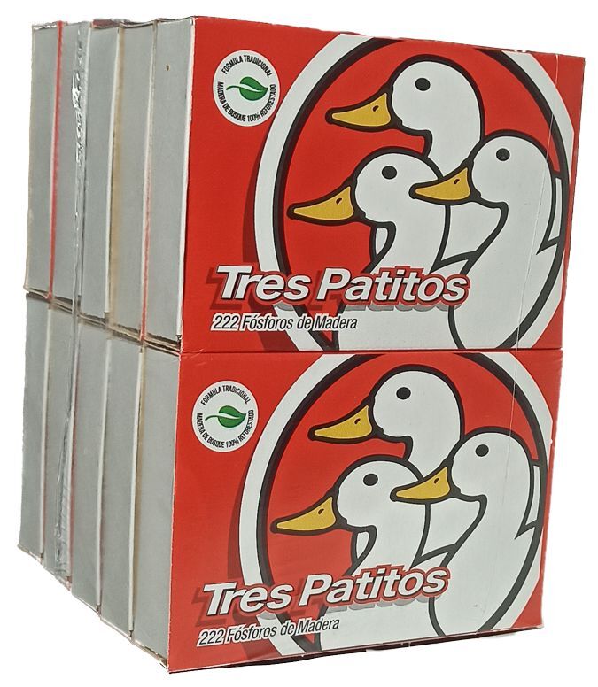 Fosforos Tres Patitos pack x 10 u
