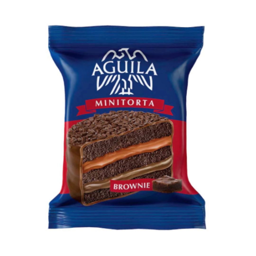 ALFAJOR AGUILA MINITORTA BROWNIE X 72 g