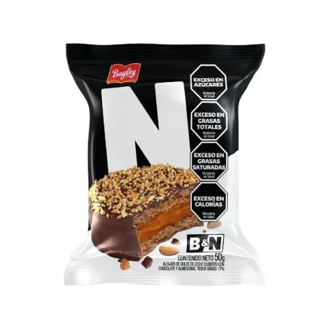 ALFAJOR B/N NEGRO X 72 g